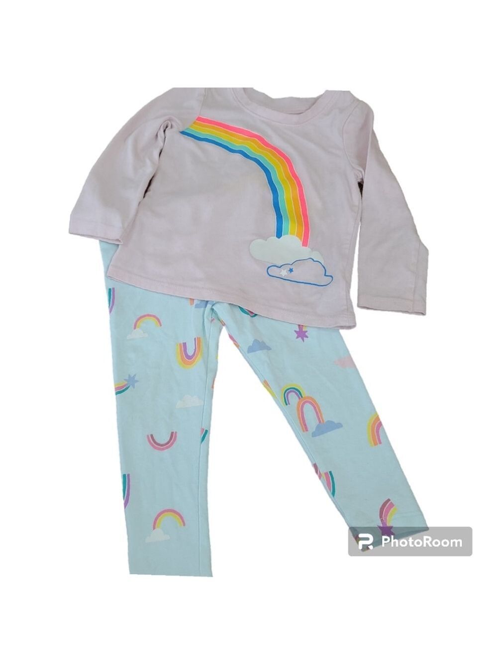 Cat & Jack 2T NWOT Clouds and Rainbows 2-Piece Kids Bundle